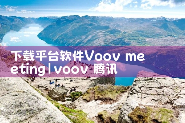 下载平台软件Voov meeting
